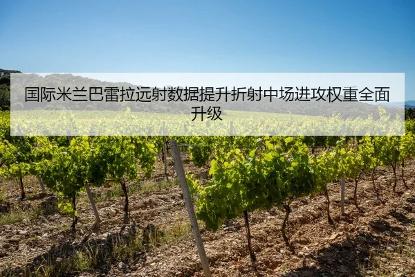 国际米兰巴雷拉远射数据提升折射中场进攻权重全面升级